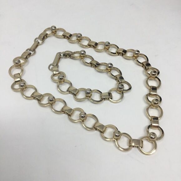 Circle Link Necklace & Bracelet Set (G2) - Picture 6 of 7